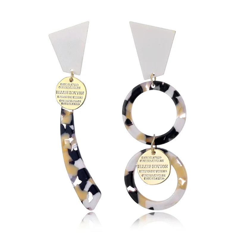 Женские многослойные серьги подвески Find Me винтажные длинные висячие из ацетата с