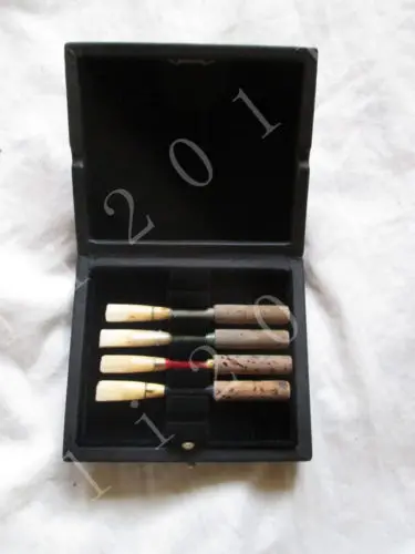 

New 1 pcs oboe reed case hold 6 pcs reeds, PU leather