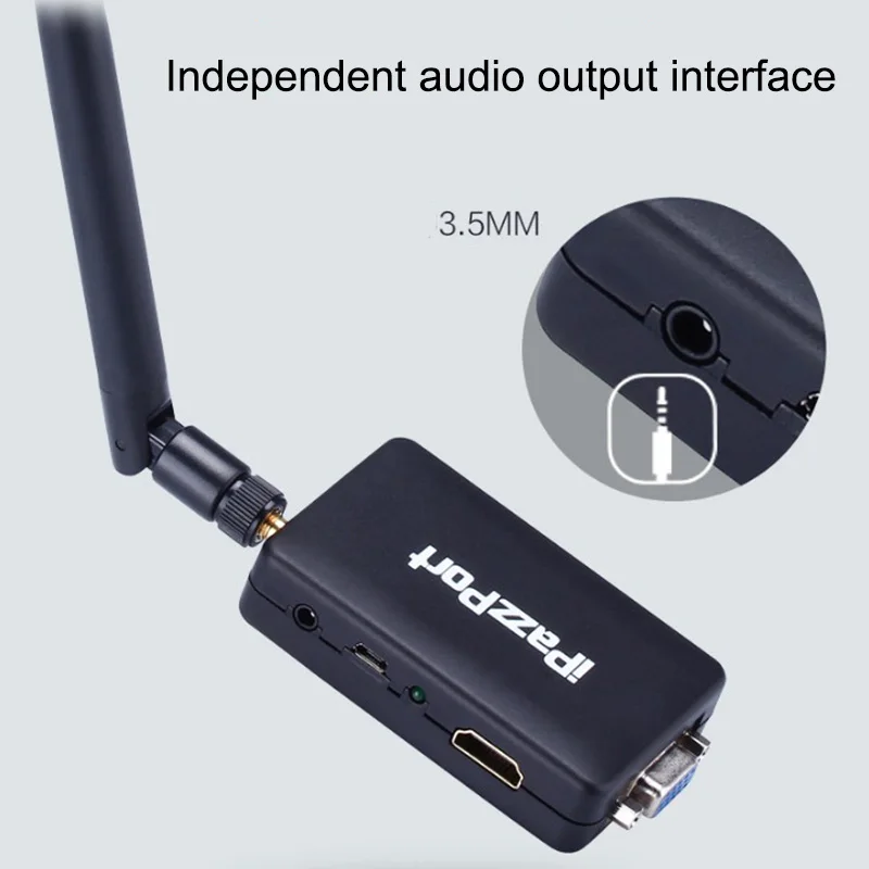 WiFi беспроводной ТВ Dongles VGA+ HDMI HD передатчик Push Treasure Airplay проекция 2,4G+ 5G двойной частоты Dongles 2GB памяти