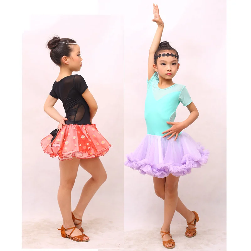 

ballroom latin dresses dance dress for girls salsa dress kids rumba 2019 children spandex samba skirt tango competition clothes