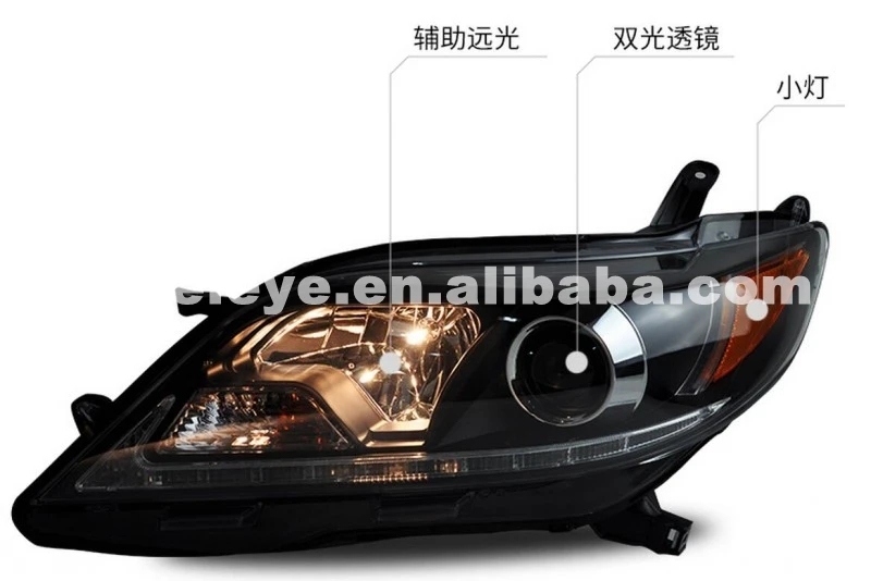 

For Toyota Sienna 2015-2016 year LED head light black housing