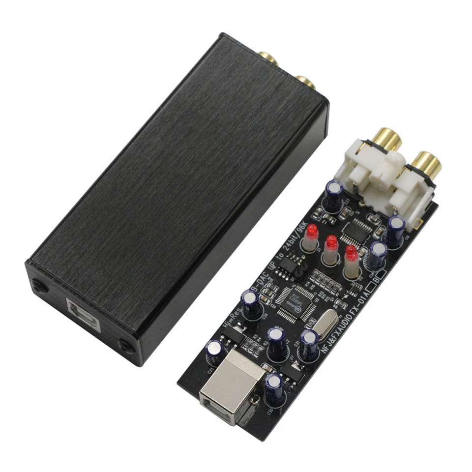 Music Hall последние FX Auido 01 Мини ПК USB звуковая карта аудио декодер DAC SA9023 + PCM5102 частота