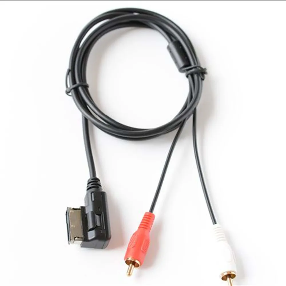 2RCA 2 RCA AUX multimedia input cable for Audi A6 Q5 Q7 A8 S5 A5 A7 R8 A4 A3 music transmission | Автомобили и мотоциклы
