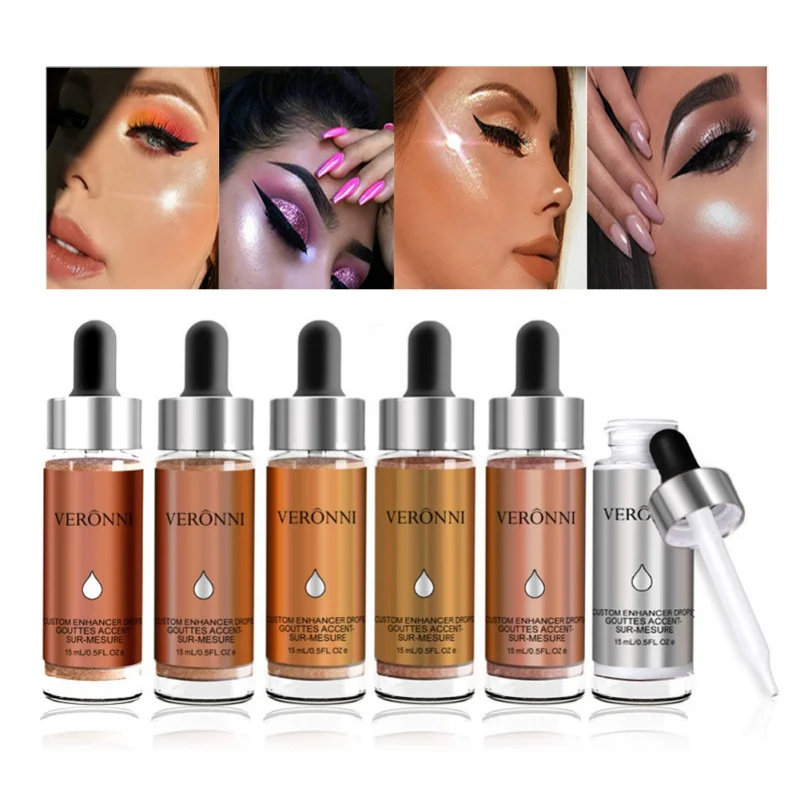 Макияж жидкий Хайлайтер для контуринга лица осветление база праймер мерцающий