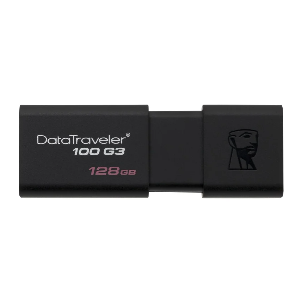 Kingston Технология DataTraveler 100 G3 128 GB 3 0 (3 1 Gen 1) разъем USB тип A МБ/с. deslizar негр|USB