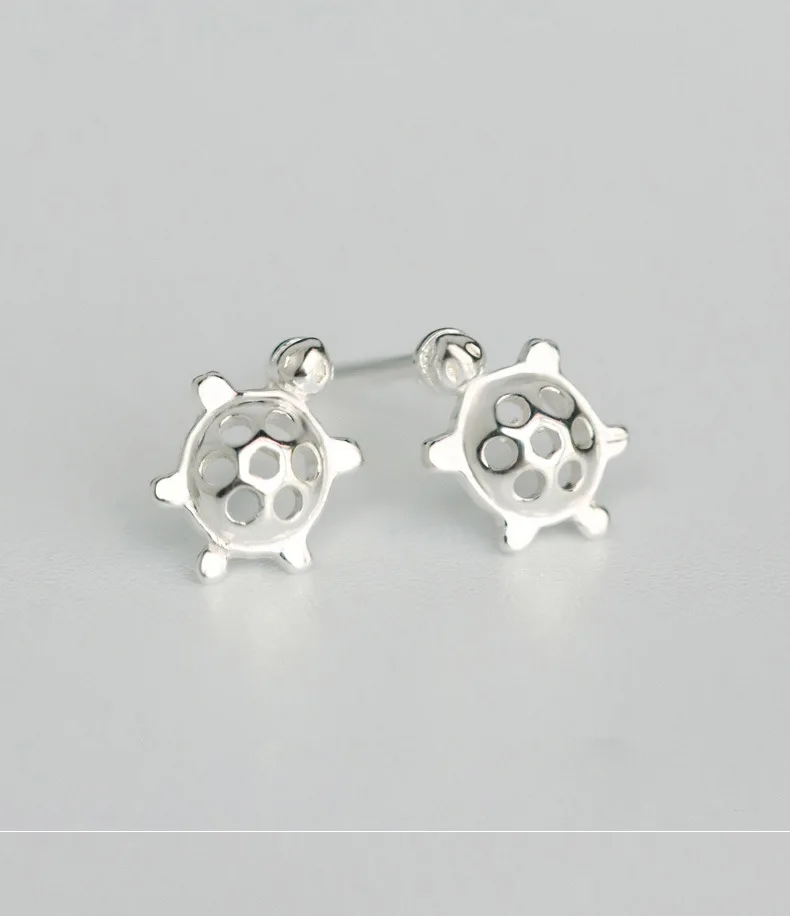Женские гипоаллергенные серьги гвоздики в виде черепахи|stud earrings|stud earrings for