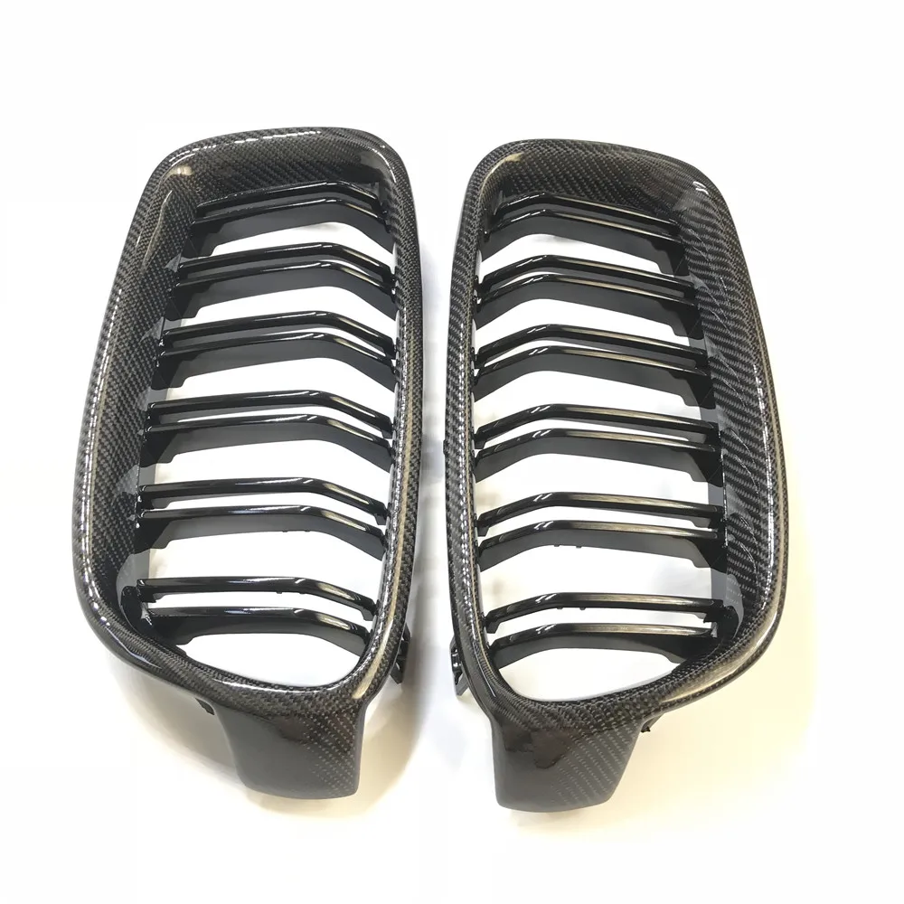 3 серии F30 одна пара гриль для стайлинга автомобиля из углеродного волокна M3 Style F31 Черная решетка BMW 2012 + 320i 325i