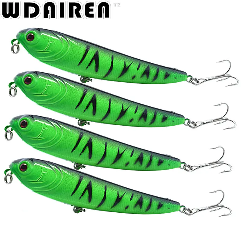 1 шт. 13 5 г 10 см Topwater плавающий карандаш Кривошип рыболовные приманки приманка