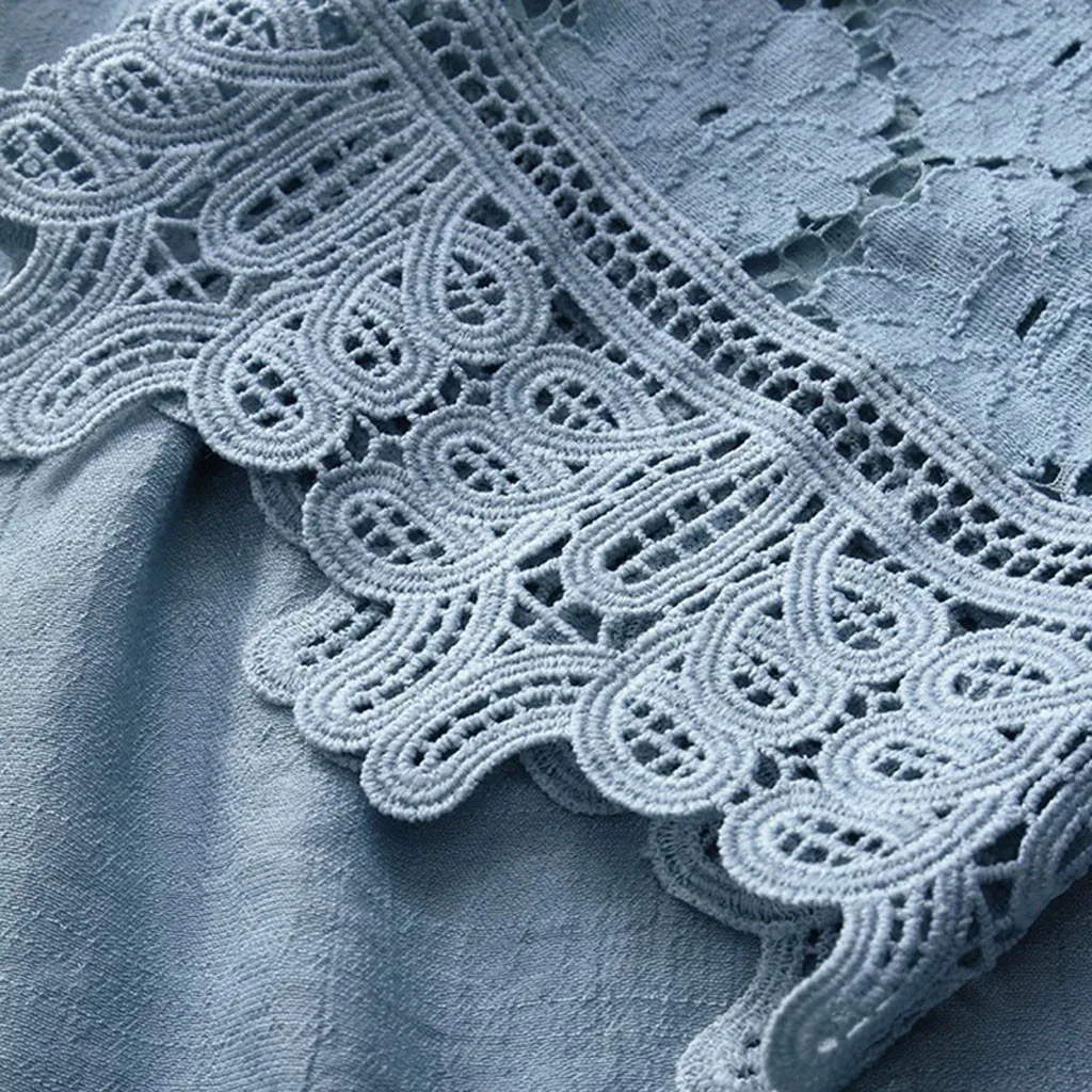 

Women Ladies T shirts Women Vintage Lace Patchwork Bow V-Neck Three Quarter Top T-Shirt Casual Tops Tees Clotning