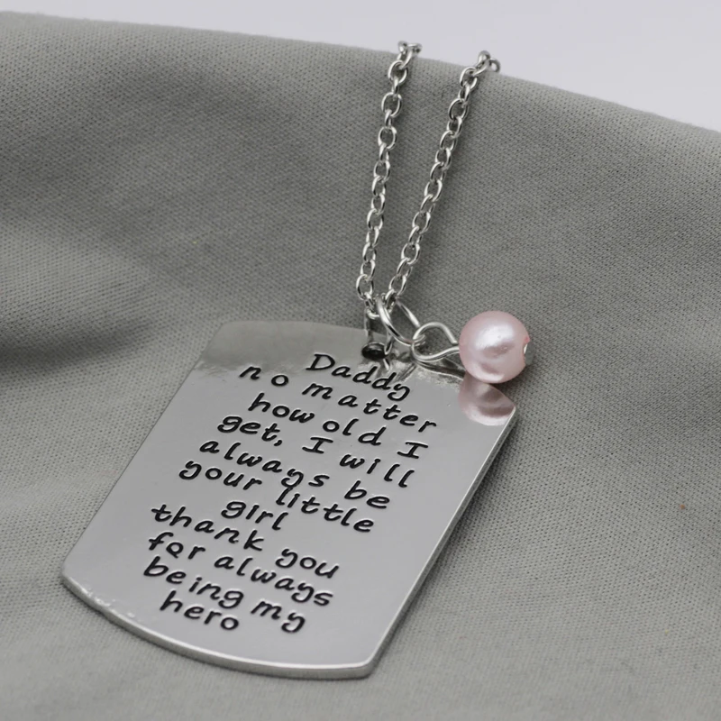 2018 новый продукт фабрики ожерелья с буквой для папы отца подарок на день семьи