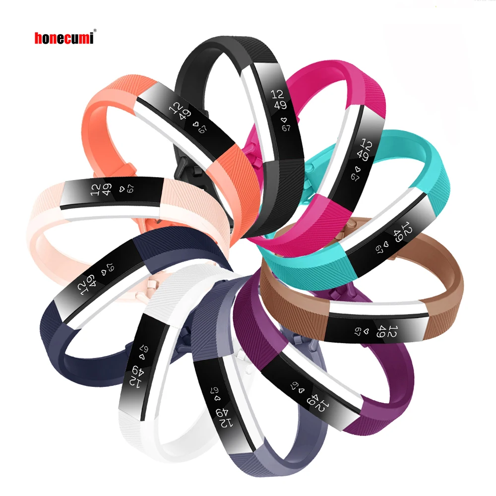 

Honecumi Для Fitbit Alta HR Ремешок Браслет мягкий силиконовый безопасный регулируемый ремешок Сменные аксессуары