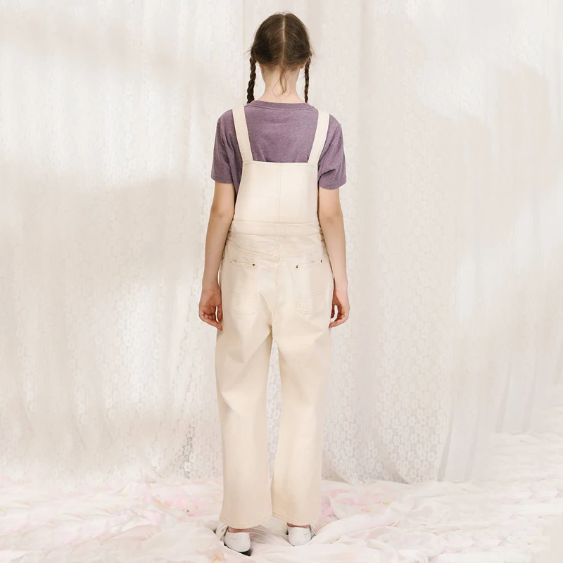 Autumn Design 2018 Casual Women Jumpsuit Beige Cotton Romper Overalls Full Length Trouser Letters Embroidery Perppy Style Loose | Женская