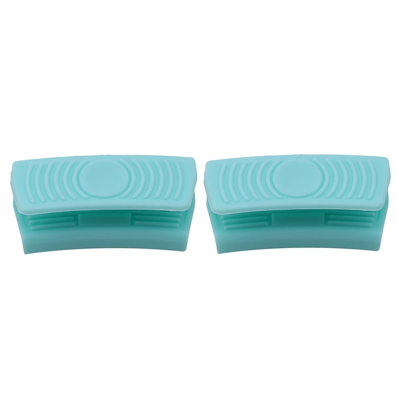 light blue Силиконовая теплоизоляционная перчатка для печи кастрюля держатель для кастрюли держатель для духовки анти-горячий фиксатор для горшка кухонные аксессуары - Цвет: light blue