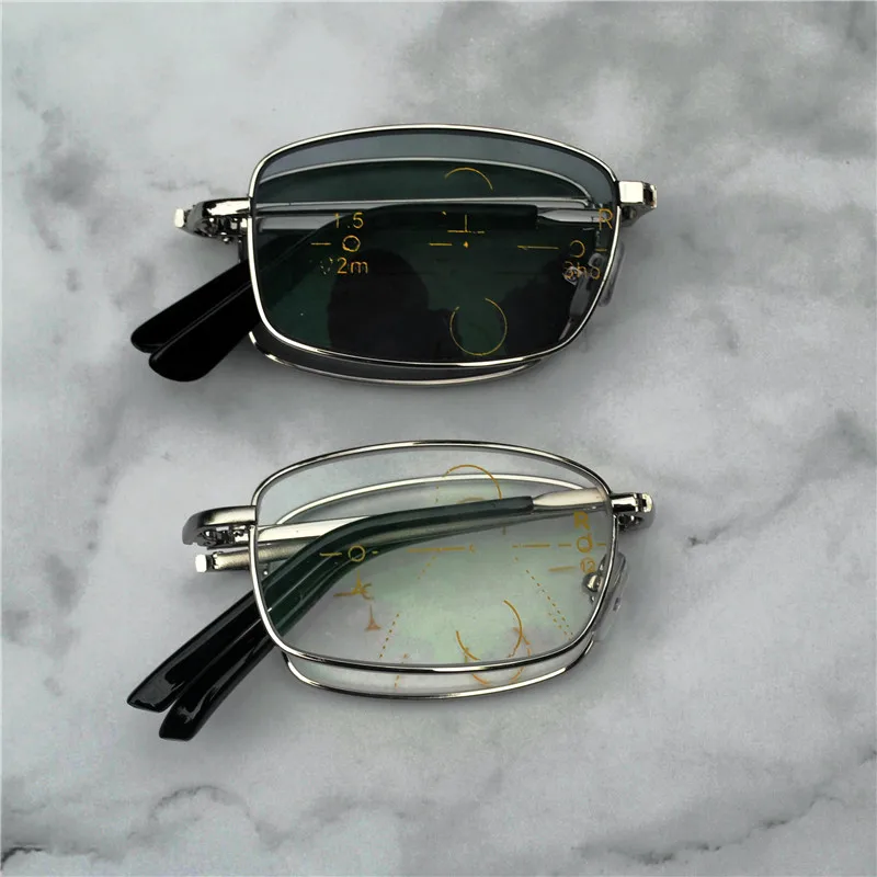 Складывающиеся прогрессивные фотохромные солнцезащитные очки для чтения