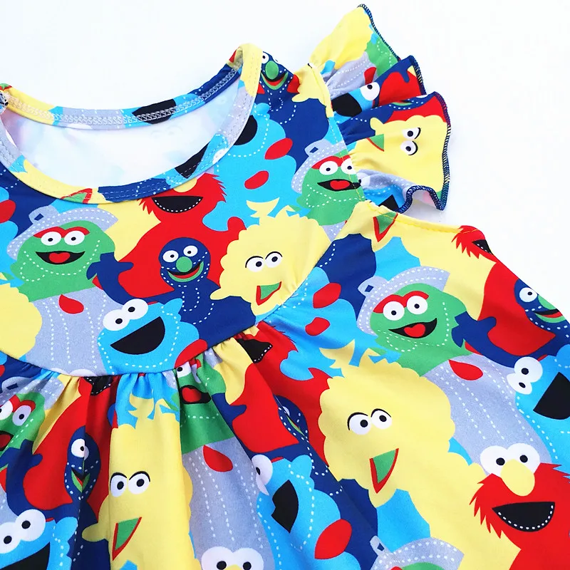 Летняя одежда для маленьких девочек 2018 топ из молочного шелка с мультяшным