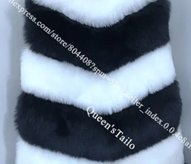 8 lines navy blue Новые женские жилет из искусственного меха Цвет исправленными миди длинное зимнее пальто Высокое качество Искусственный мех пальто - Цвет: 8 lines navy blue