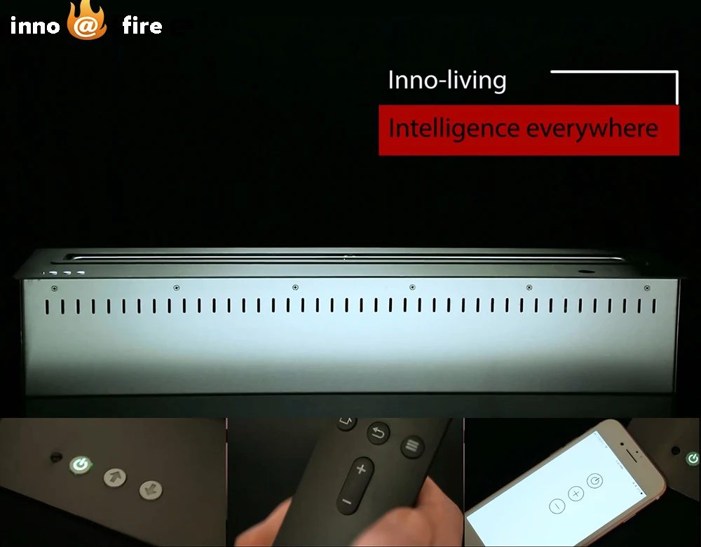 Inno bio fireplaces for home 30 inch smart control with WIFI