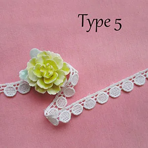 Lucia Crafts 2 ярда 180 см длина кружевная лента детская одежда хлопок кружева планки украшения DIY Кукла Одежда Аксессуары материал - Цвет: 13mm Type5