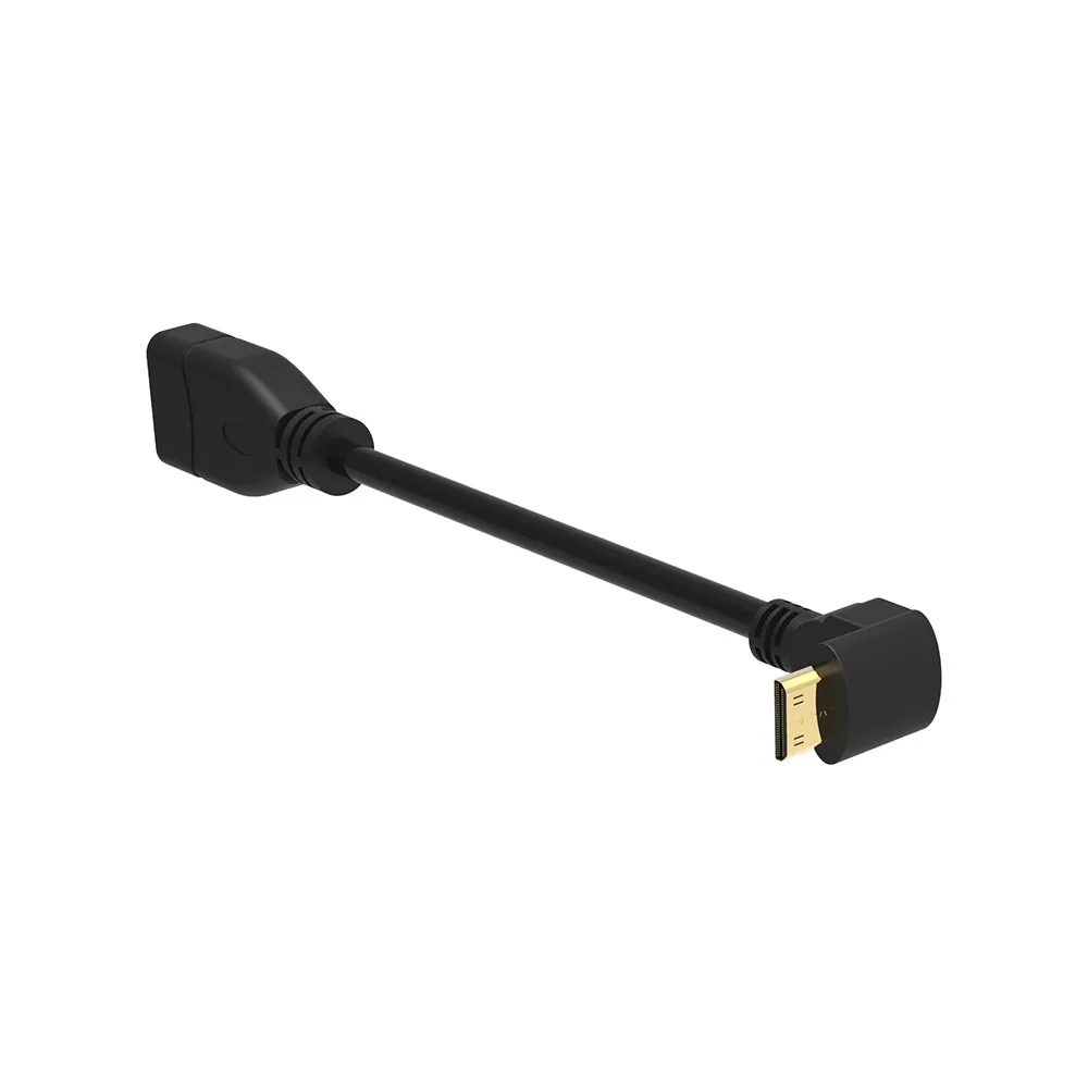 Противоположный правый угол 90 градусов мини HDMI мужчин и женщин HDMI конвертер адаптер кабель конвертер адаптер HDTV разъем XC1189