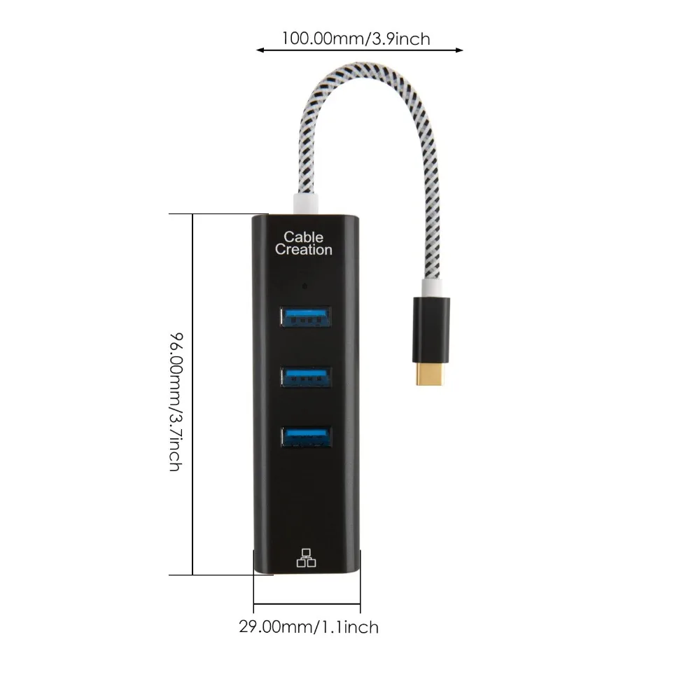 USB-хаб с интерфейсом Thunderbolt 3 4 порта USB 0 | Электроника