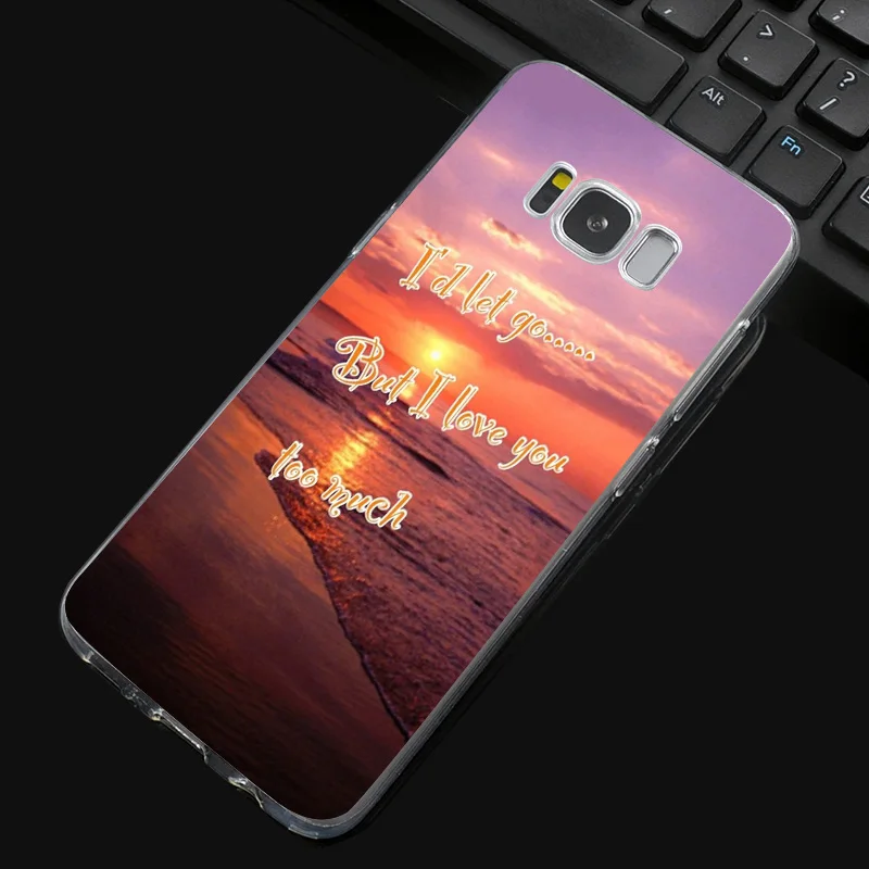 DREAMFOX N103 пейзаж текст Мягкий ТПУ силиконовый чехол для samsung Galaxy Note S 3 4 5 6 7 8 9 Edge Plus