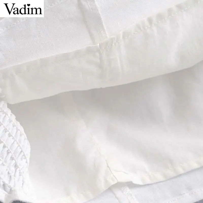 Женское мини-платье Vadim однотонное белое плиссированное платье с квадратным