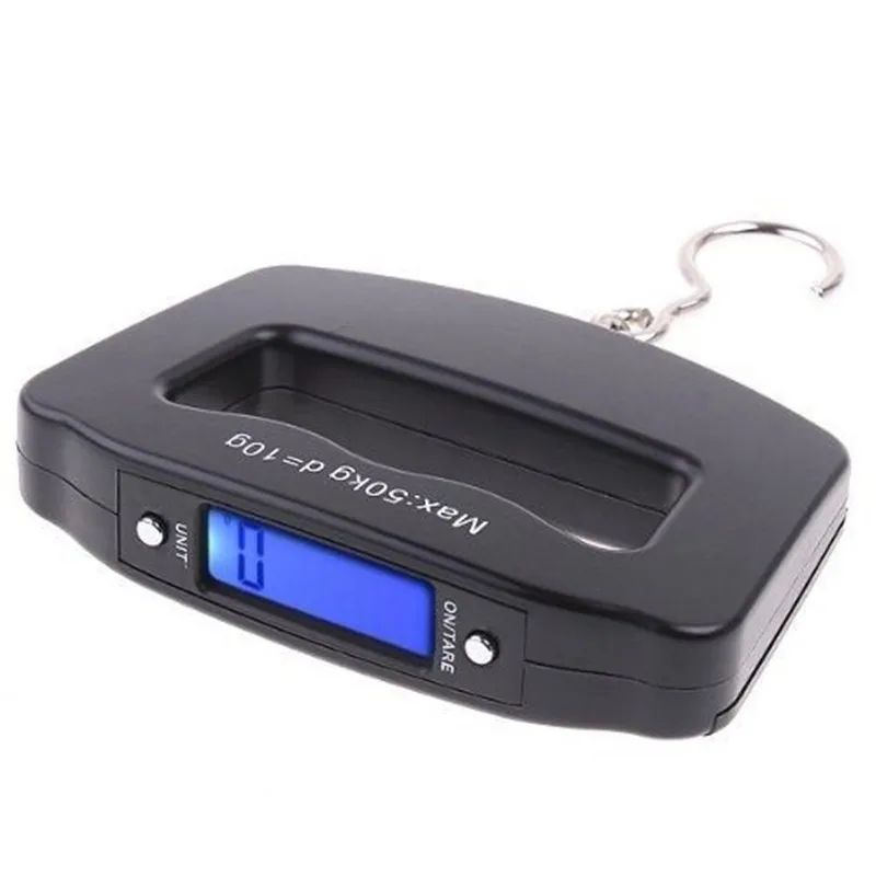 Портативные 50кг/10г LCD Цифровые рыбы висит багажа вес электронные весы с крючком