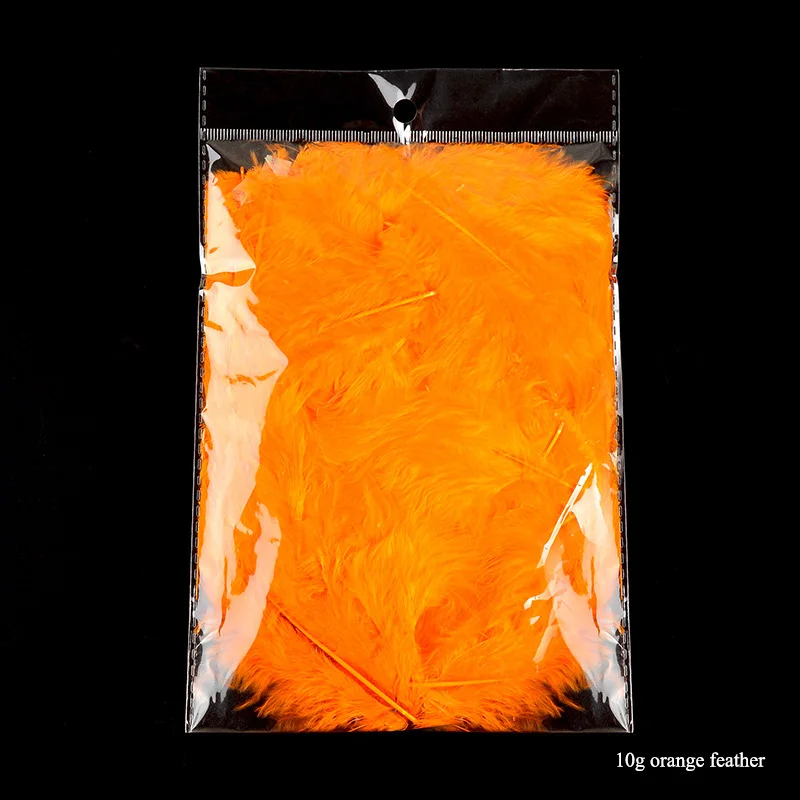 10g Orange feather DIY Свадебные украшения для дня рождения Воздушные шары гелиевые светящиеся воздушные шары Bobo перья прозрачные воздушные шары из ПВХ вечерние украшения на Рождество - Цвет: 10g Orange feather