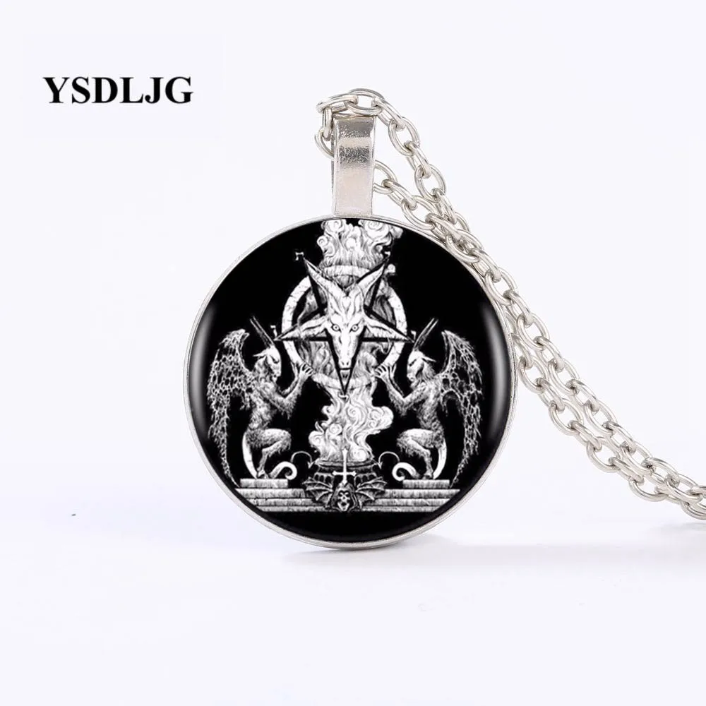 Модное винтажное ожерелье YSDLJG с пентаграммой серебряное цепочкой в ювелирных