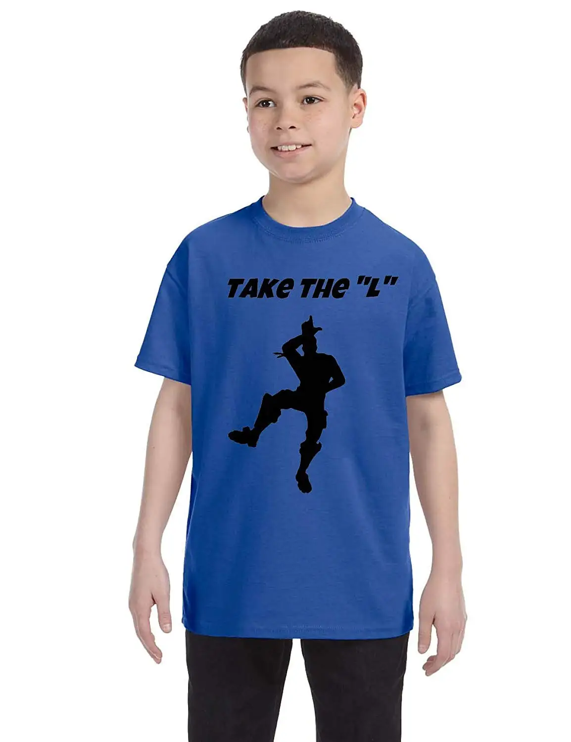 

Allntrends Kids Youth T Shirt Take The L Move Dance Funny Dancing Gift Trendy Brand Cotton Men Clothing Male Slim Fit T-Shirt