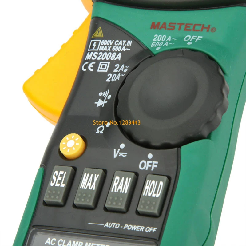 MASTECH MS2008A Миниатюрный цифровой токоизмеритель для тестера напряжения