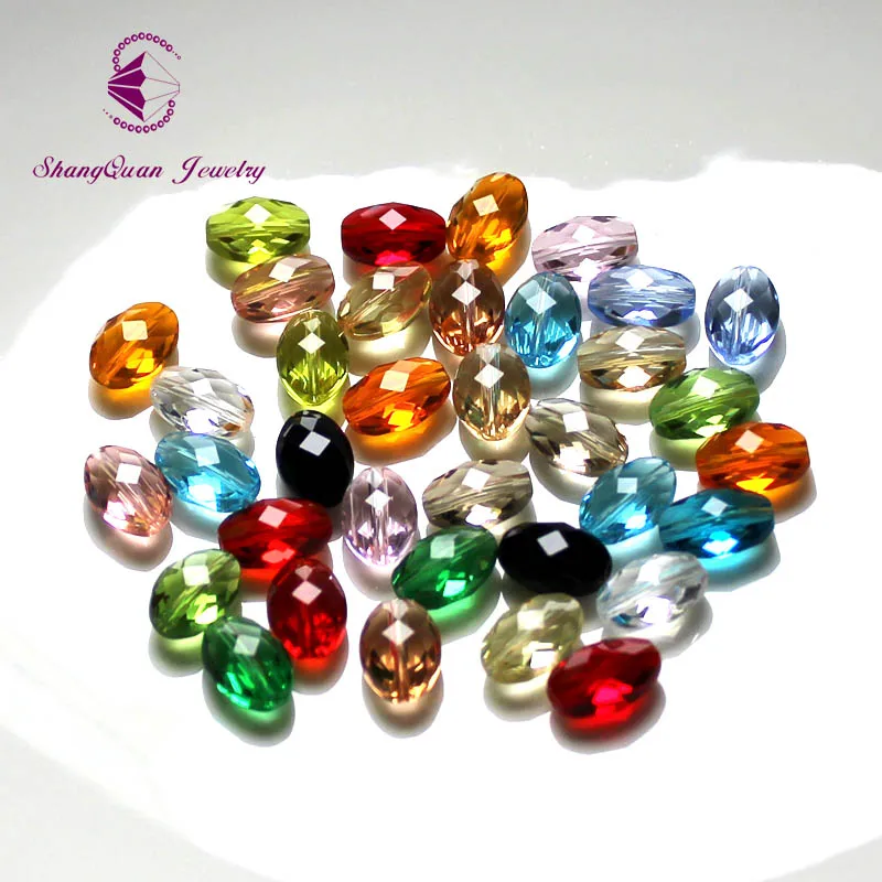 11*8 мм 2020 Новое поступление Модные Цветные пуговицы овальной формы граненые