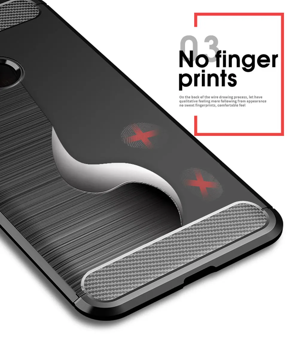 Силиконовый чехол для Xiaomi Redmi Note 7, чехол из углеродного волокна для Redmi Note 7, защитный чехол, бампер для Redmi Note 5 Pro