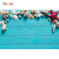 yeele shell blue planks wooden board product show food photography backgrounds photographic backdrops photocall for photo studio