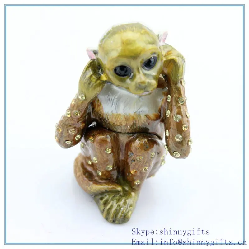 Декоративная шкатулка в форме обезьяны для роскошных ювелирных изделий | Дом и