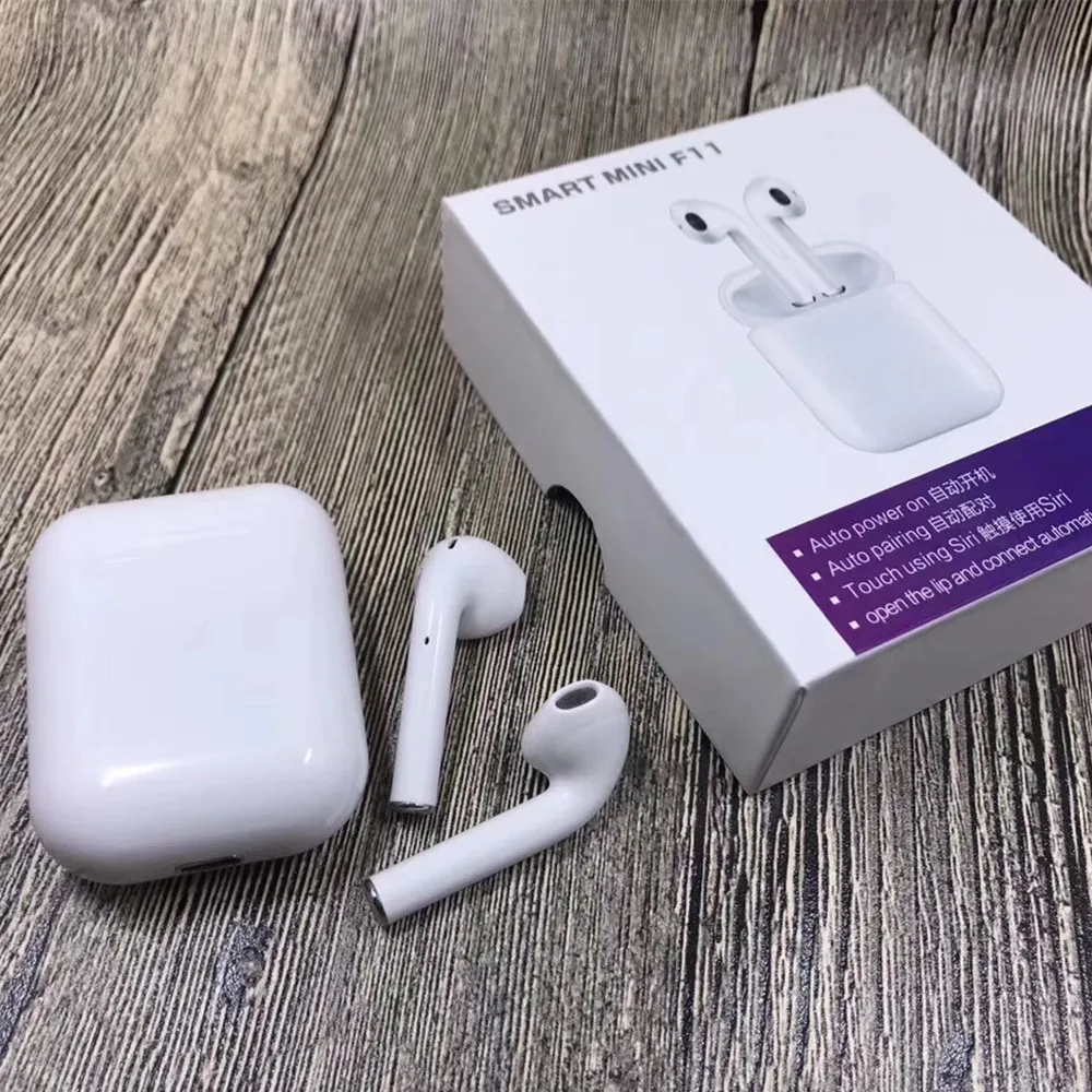 100 шт. Pop Up Window F11 TWS беспроводные наушники 5 0 Bluetooth Беспроводная гарнитура PK i11 I12 I9 i10
