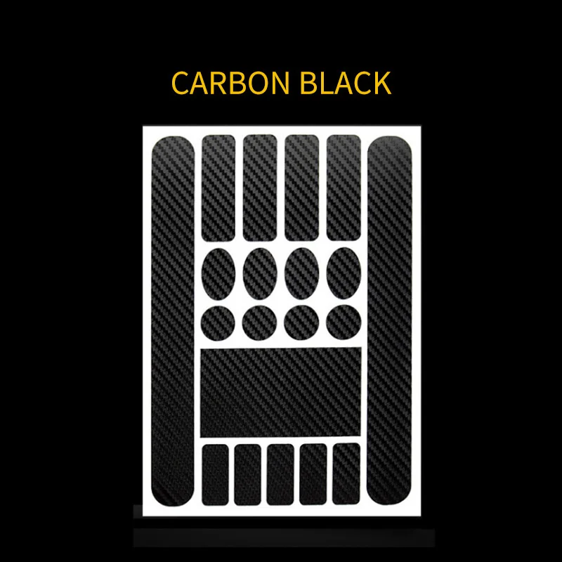 carbon black Защита рамы для горной дороги, велосипеда, передняя вилка, защитная пленка, велосипедная цепь, устойчивая к царапинам, RR7218 - Цвет: carbon black