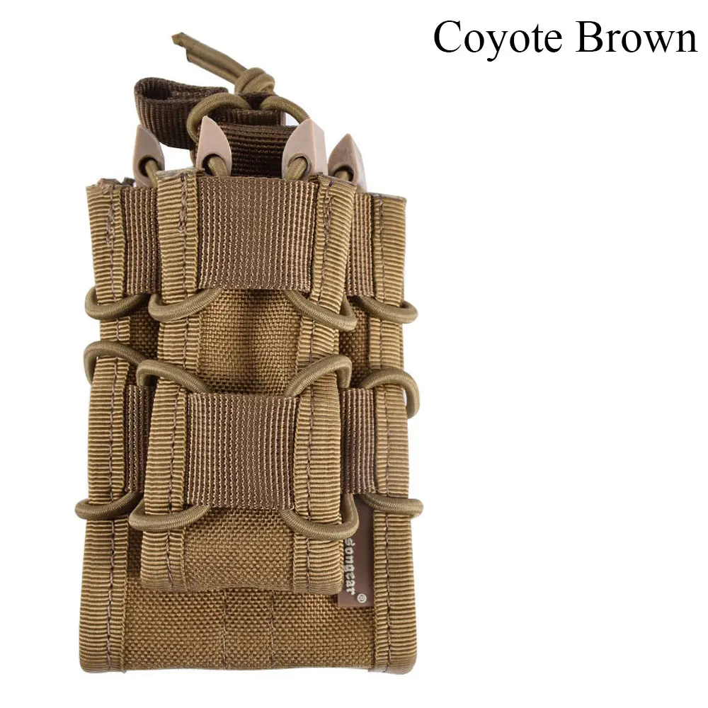 CB EMERSONGEAR двойной Decker Mag Чехол страйкбол Mag Чехлы Военная Emerson сумка Камуфляж MOLLE Mag держатель Койот коричневый черный - Цвет: CB