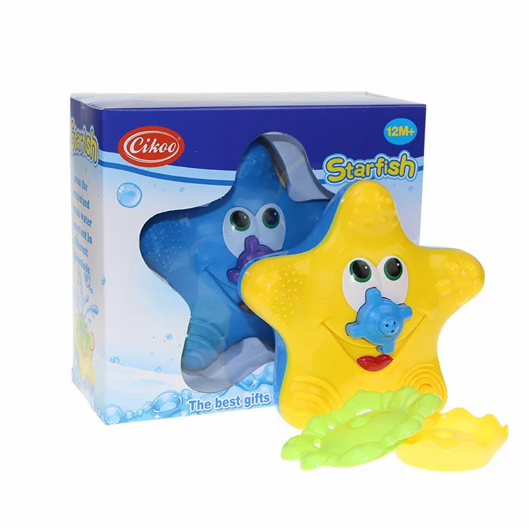 Детские Ванная комната Веселые водные Starfish электронные игрушки для ванной летние водонепроницаемые игрушки фонтан с коробкой