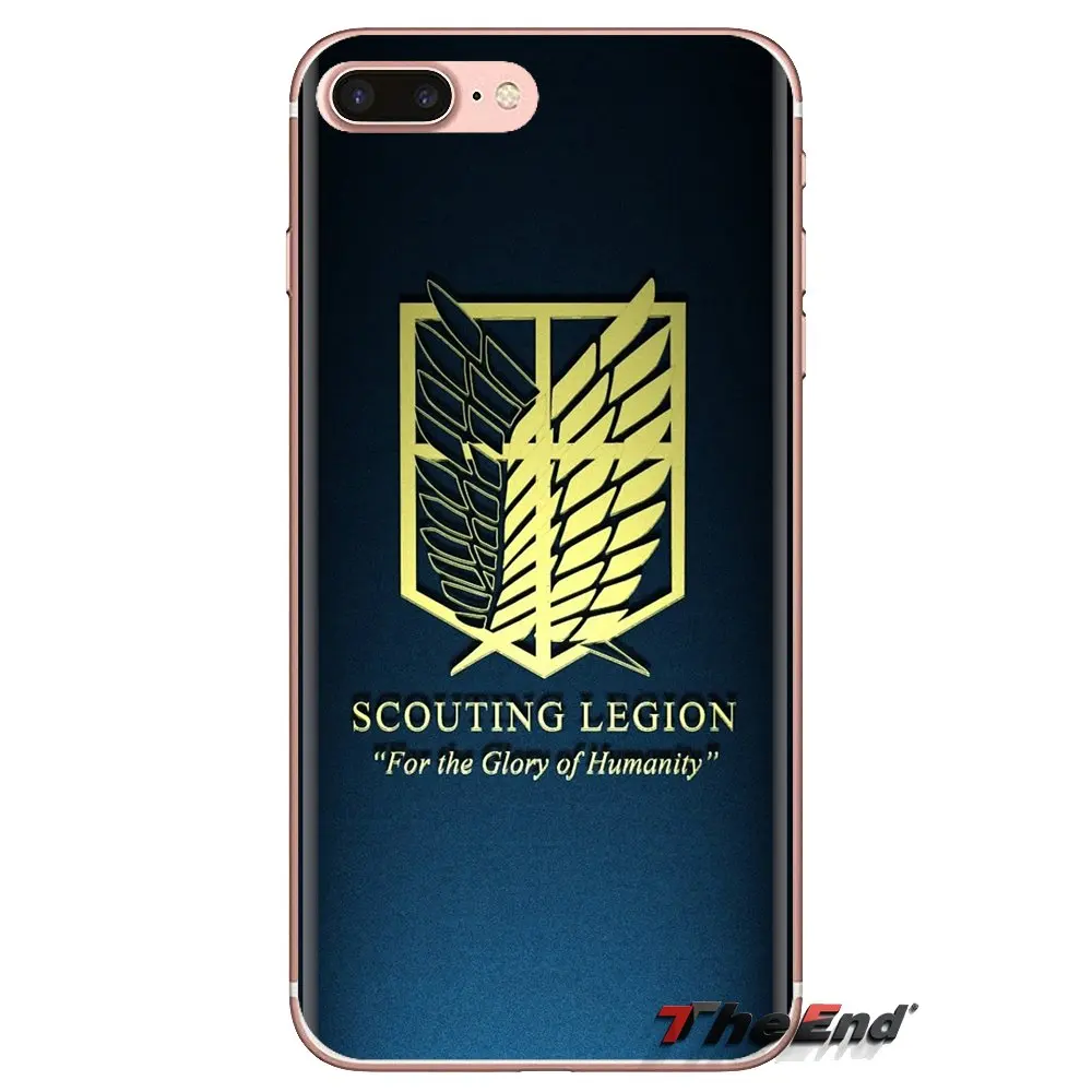 For LG G3 G4 Mini G5 G6 G7 Q6 Q7 Q8 Q9 V10 V20 V30 X Power 2 3 K10 K4 K8 2017 Mobile Phone Cover attack on titan Scouting Legion |