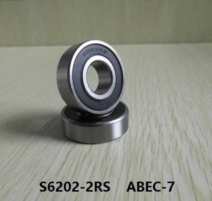 S6202-2RS S6202 2RS RS 15x35x11 mm ABEC-7 Stainless Steel hy