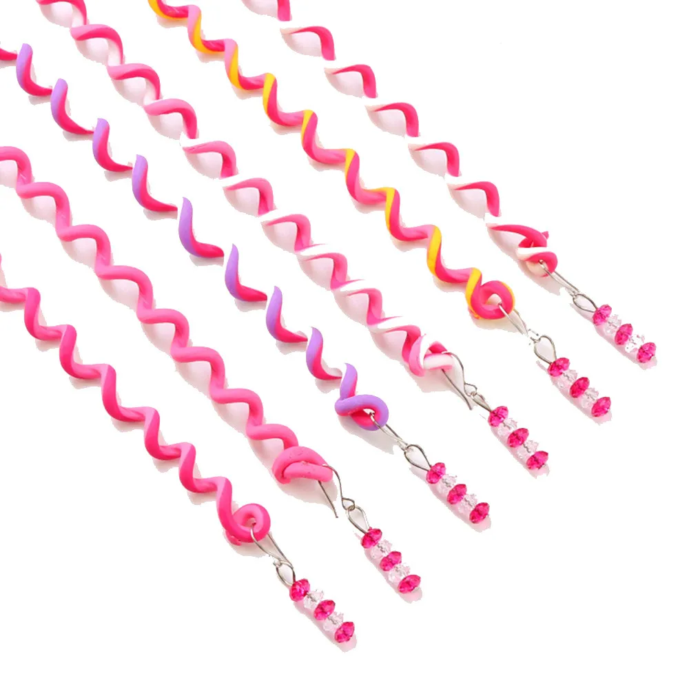 Горячая Распродажа 6 шт./партия модные детские бигуди тесьма для волос наклейки