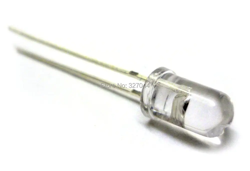 

1000PCS/lot transparent round hat 5MM led flash light multicolor diode automatic flashing 0.07W 3.2-3.4V