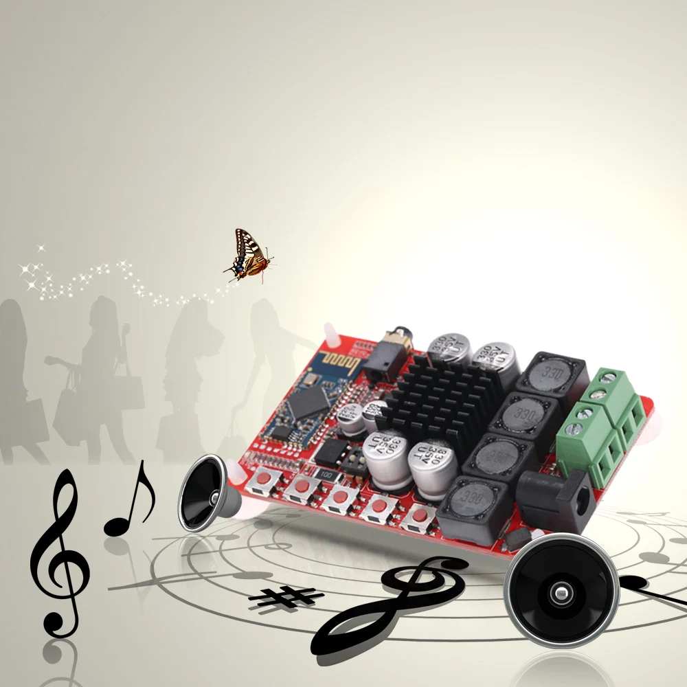 

TDA7492 50W+50W 2-channel Audio Receiver Wireless Bluetooth Power Amplifier Board 4.0 Stereo Digital Power Amplifier Module