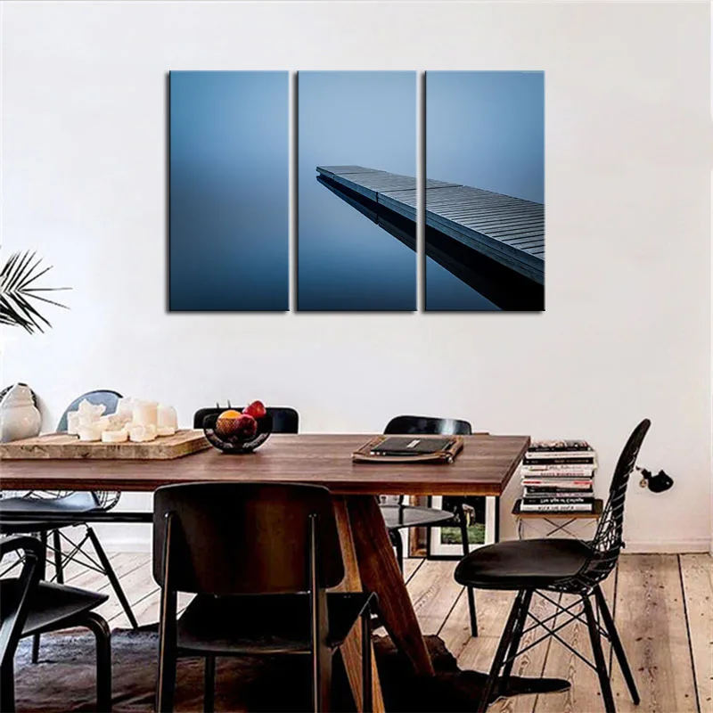 3 Панели горячая Распродажа плакаты Современная Настенная картина водяное