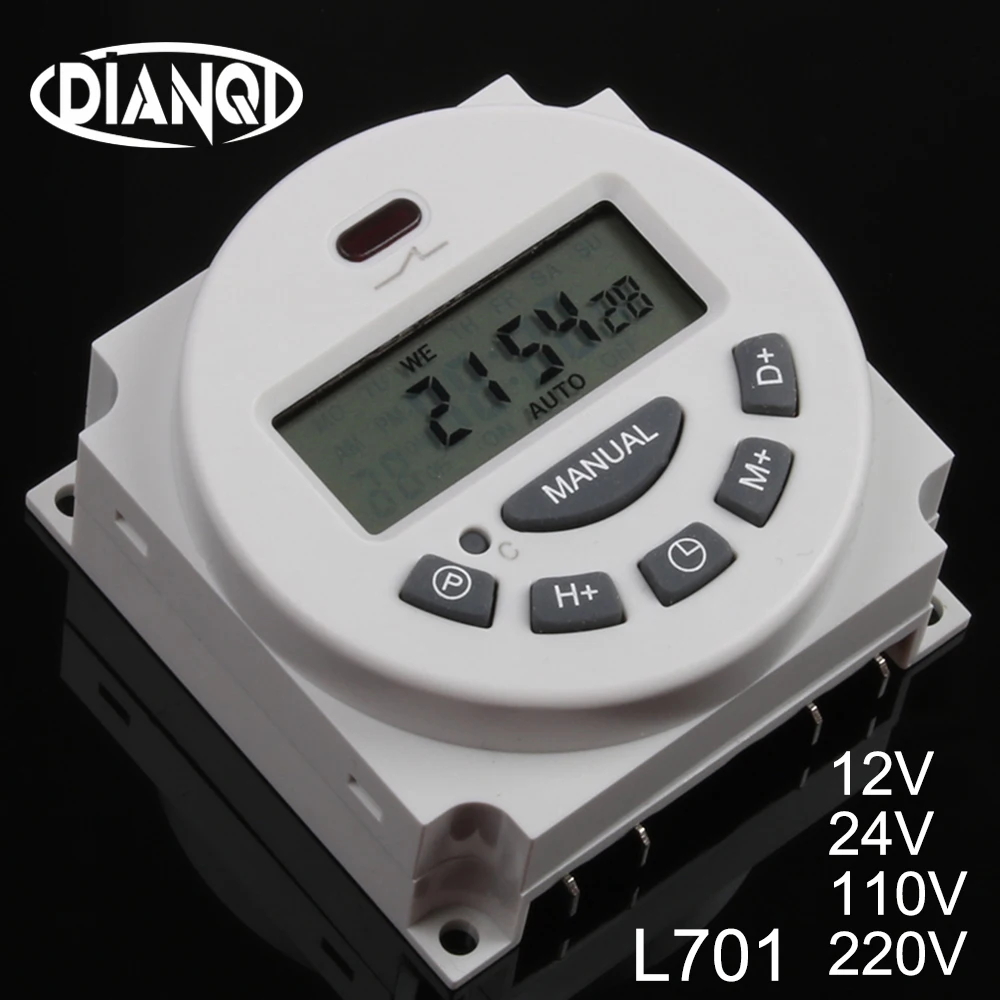 Новый тип L701 AC 220 В 230 в 12 В 110 В 24 в 16 А контроллер цифрового таймера программируемый таймер на 7 дней в неделю