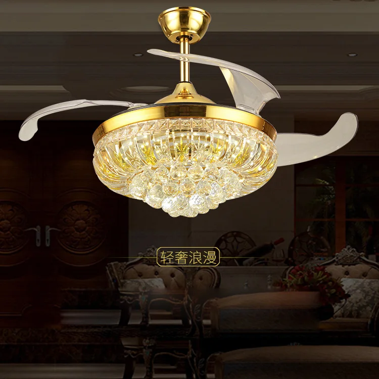 42 дюймовая Хрустальная Потолочная люстра с регулируемой яркостью светодиодная