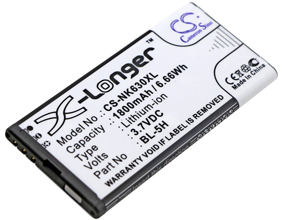 Аккумулятор Cameron Sino 1800 мАч для Nokia/ Microsoft Lumia 630 635 636 638 BL 5H|1800mah battery|cameron sinobattery for nokia |