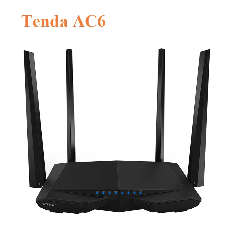 Беспроводной ретранслятор Tenda AC6 11AC 1200 м Dual Band Wi-Fi роутера VPN английский прошивки