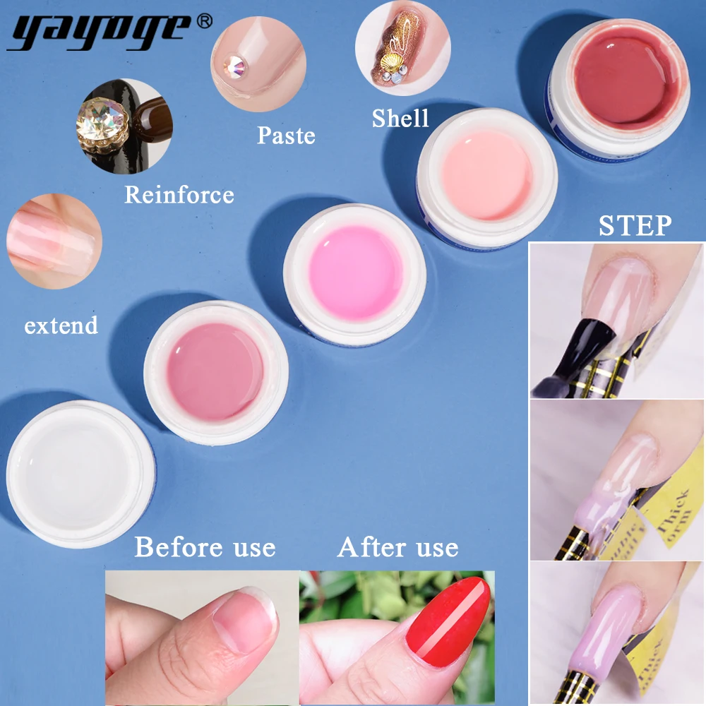 2019 New Builder Gel Set Wholesale Nail Yayoge Extension Gels Thick 14g Manicure Led UV | Красота и здоровье